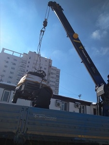 Погрузка компрессора Погрузка компрессора